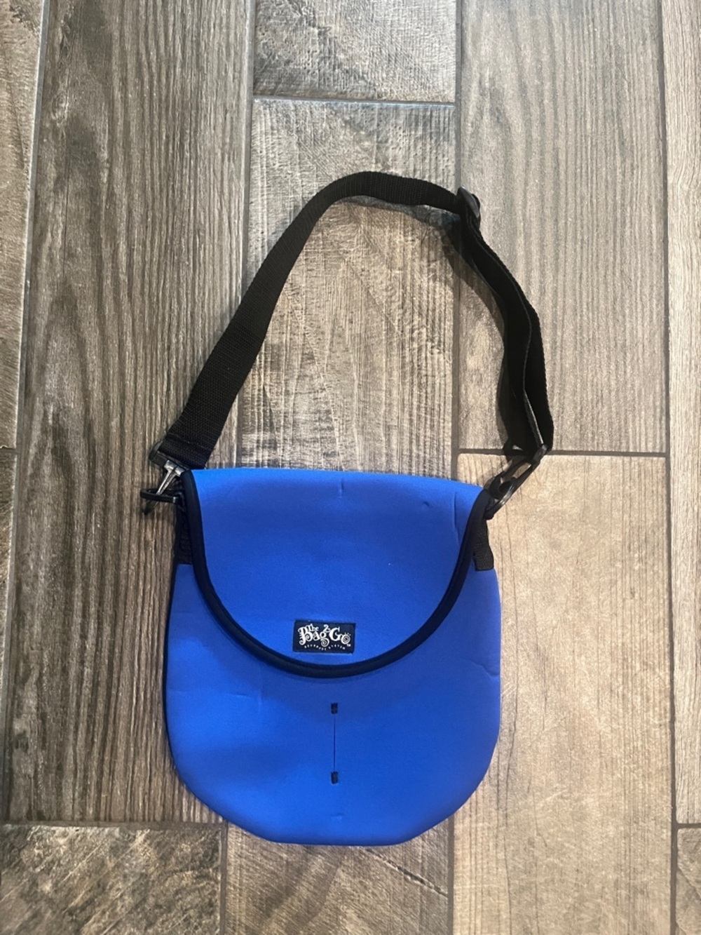 Bright Blue neoprene Shoulder Bag with Adjustable Strap